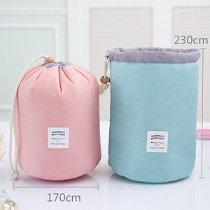 Drawstring Barrel Cosmetic Bag