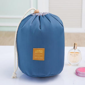 Drawstring Barrel Cosmetic Bag